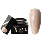 Liquid Gel 30 ml do paznokci Caramel Bubble #20 - gel średniej samopoziomującej konsystencji beżowy z drobinkami