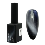 Lakier hybrydowy Cat eye srebrny ciemny do paznokci Meteor Glow #07 - 10 ml