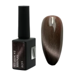 Lakier hybrydowy brązowy Cat eye do paznokci Stardust Bronze #09 - 10 ml