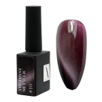 Lakier hybrydowy wiśniowy Cat eye do paznokci Amethyst Metallic #10 - 10 ml