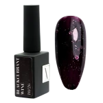 Lakier hybrydowy do paznokci ciemny wiśniowy z drobinkami i płatkami Blackcurrant Wine 10/26 - 10 ml