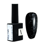 Top Hybrydowy Silver Light #0005 z refleksyjnym delikatnym brokatem 10 ml 