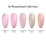 In Wonderland Collection. Zestaw baz kamuflujących z folią i drobinkami 5*10 ml