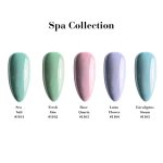 Zestaw Spa Collection. Kolekcja pastelowych lakierów hybrydowych 5 sz * 10 ml